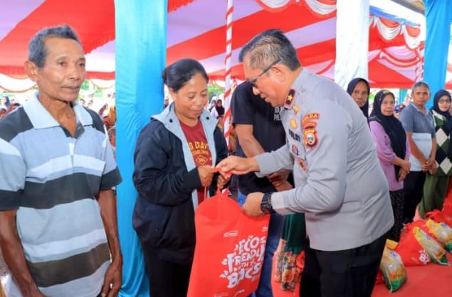 Wakapolda Malut Hadiri Pangan Murah dan Pemeriksaan Kesehatan Gratis di Sofifi