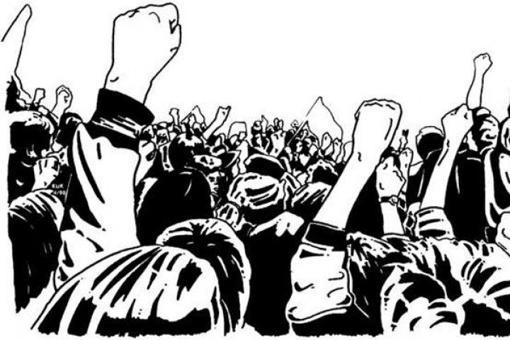 Aksi Demo di Kawasi Diwarnai Provokasi, Petugas Tetap Tenang Jaga Ketertiban